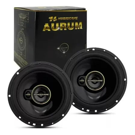 Par De Alto Falante Hurricane Triaxial Aurum A6t 6 Pol 120w RMS 240w max