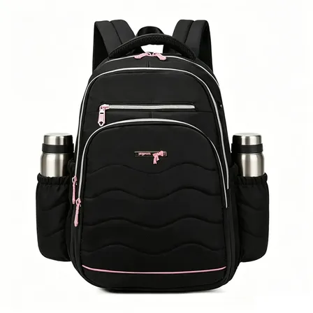 Mochila feminina, impermeável, reforçada, com capacidade para laptop de 15,6 polegadas, 24L, mochila para viagens diárias e para a escola