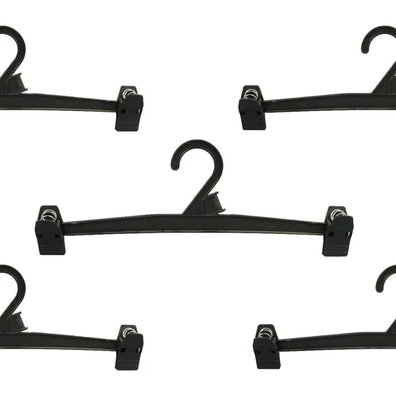 Percha Plastico Lenceria Pollera Pantalon Broche Pack 50