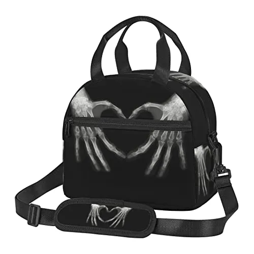 Bagea-ka Negro Xray Huesos De Manos Blancas Amor 97xmg