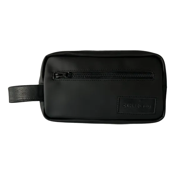 Neceser Bolso Organizador Viaje Cuerina Cuero Negro Calidad
