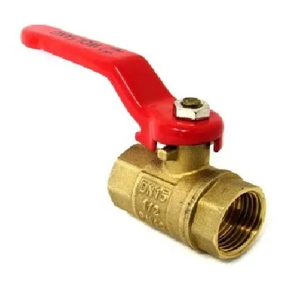 Llave De Paso Bola Valvula Bronce 1/2 Agua Gas Media