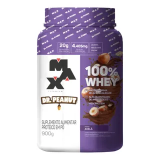 Whey Max Titanium Dr Peanut 100% Concentrado 900g Lançamento Whey Max Titanium Dr Peanut 100% Concentrado 900g Lançamento