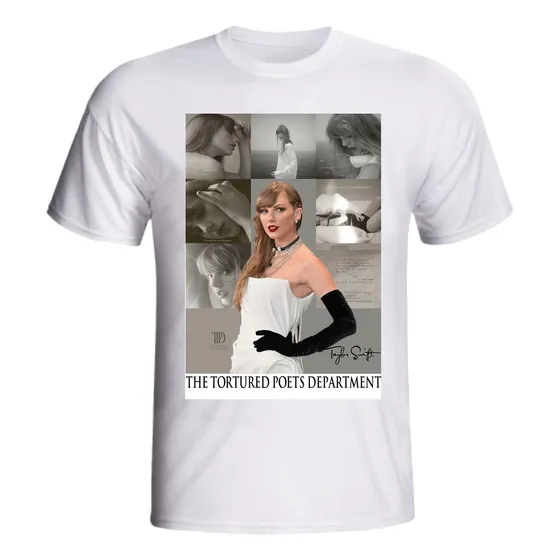 Camiseta Basica Taylor Swift Tortured Modelo Unissex