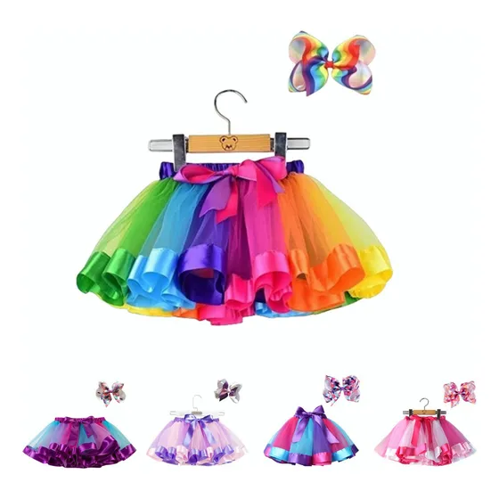 Conjunto De Disfraz Para Niñas, Lazo Para El Pelo Y Tutú