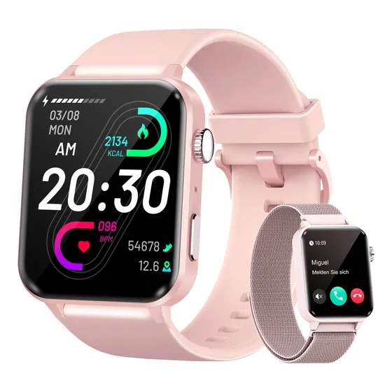Reloj Inteligente Mujer Smart Watch Bluetooth Llamada ,smartwatch R30 Pro Feipuqu 1,83 Lcd Llamadas Color De La Caja Rosa