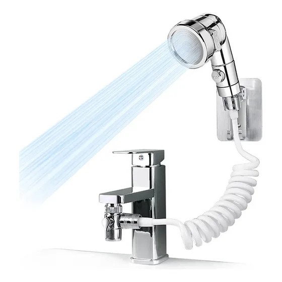Cabezal Ducha Externo Lavamanos Grifo Monomando Filtro Baños