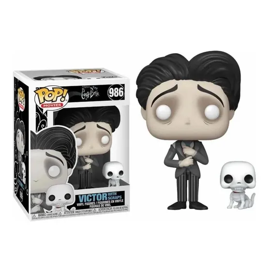 Boneco Funko Pop Victor C/ Scraps 986 Noiva Cadáver Original