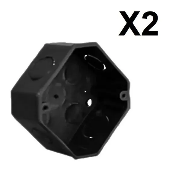 Cajetín Plástico Octogonal De Combinado De 1/2  X 3/4  Femoi