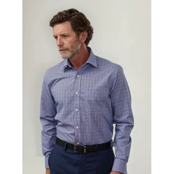 Camisa Vestir Hombre Xlimit Principe De Gales Premium Design