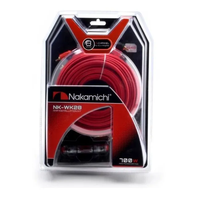 Kit De Instalación Calibre 8 Nakamichi Nk-wk28 Hasta 700w