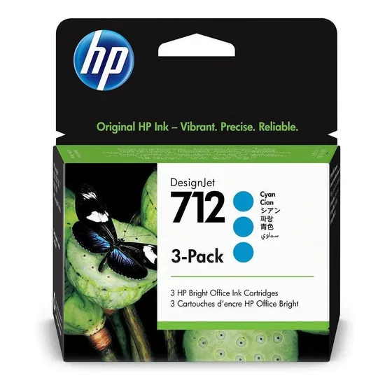 Cartucho Hp 712 Ciano (pack C/3) 3ed77a Hp