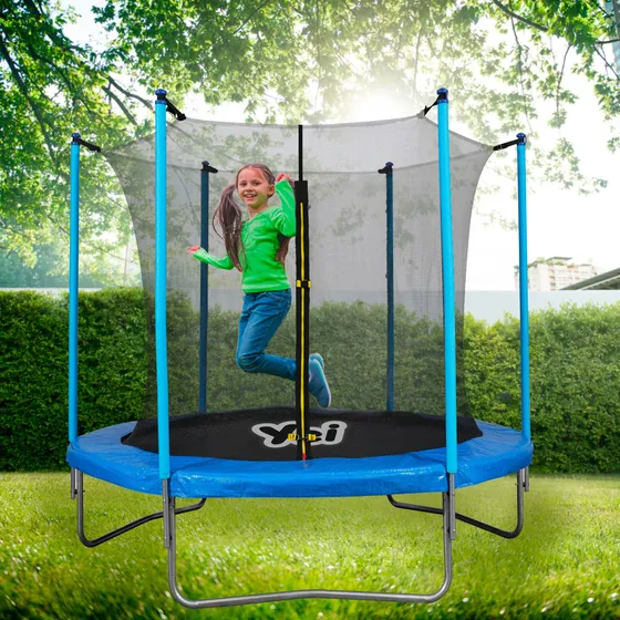 Brincolín Trampolín Infantil 6 ft / 1.82 mts con Red de Seguridad - Cama Elástica Ideal para Niños Fácil de Armar y Resistente