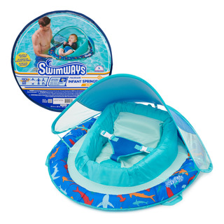 Baby Pool Float Swimways Infant Spring Float W/canopy Shark Baby Pool Float Swimways Infant Spring Float W/canopy Shark