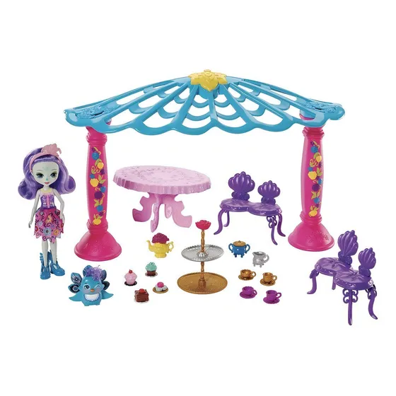 Set de juego y muñeca - Enchantimals - Patter Peacock And Kiosk