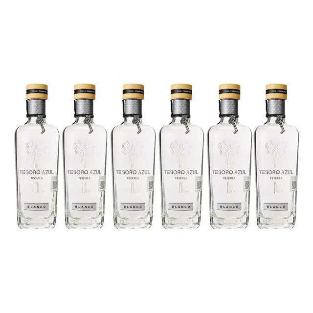 Pack De 6 Tequila Tesoro Azul Blanco 750 Ml