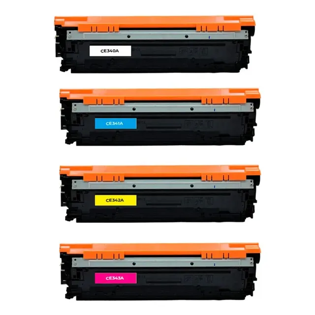 Juego De Color Toner Generico Ce340a Ce341a Ce342a Ce343a
