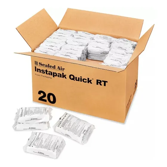 20 Pzas Instapak Quick #20 Cojin Espuma Adaptable 45 X 45 Cm