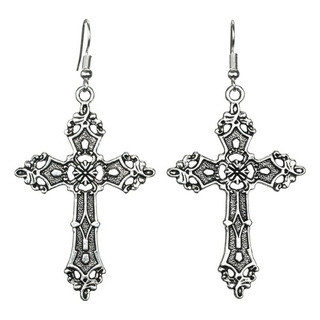 Pendientes Colgantes De Cruz De Jesús, Pendientes Góticos, J Pendientes Colgantes De Cruz De Jesús, Pendientes Góticos, J