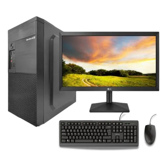 Pc Cpu Intel I5 Ssd 240gb 8gb Monitor 19,5 LG Logitech Mk120