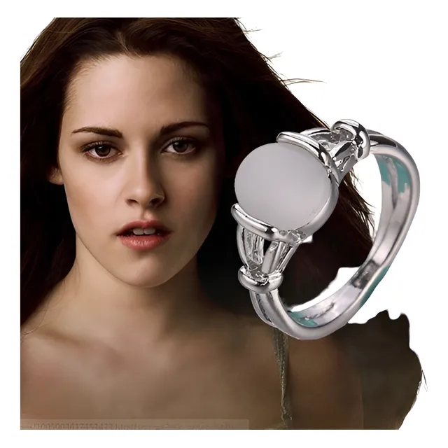 Anillo Chapado En Plata Con Opalo, Bella, Mujer, Importado