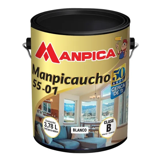 Pintura De Caucho Manpica Para Exterior E Interior (clase B)