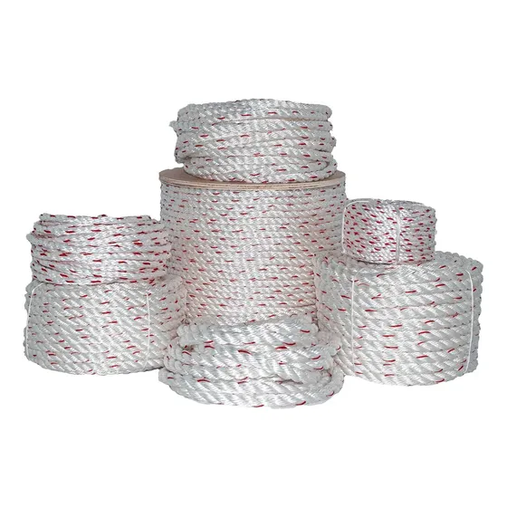 Cuerda Trenzada De Poliester 3 Hilos, Blanco