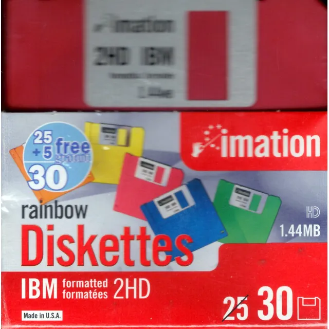 Disquetes A Granel Imation 3 1/2 , Formato Ibm, Ds/hd,
