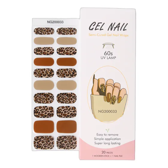 Set 20 Pcs Uñas Postizas Precurado Nail Gel Para Lámpara Uv