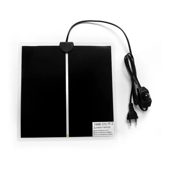 Placa Calefactora 14w Con Dimmer Para Reptiles Y Erizos