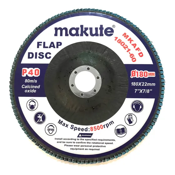 Pack X10 Discos De Flap Amoladora 4 1/2 Makute