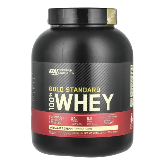 Gold Standar 100% Whey 5lb 74serv Sin Sabor