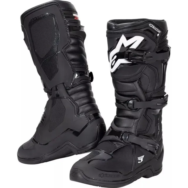 Bota Alpinestars Tech 3 Preta Nova Bota De Trilha Motocross