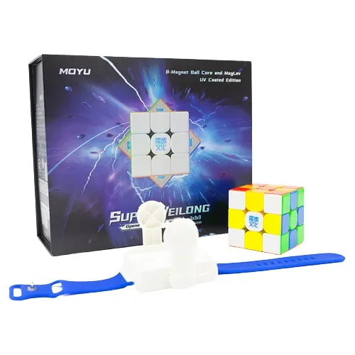 Cubo Velocidad Moyu Super Weilong Ball Core Maglev 8 Imanes Color De La Estructura Stickerless