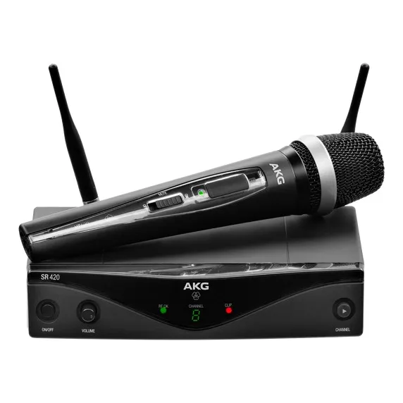 Micrófono AKG WMS WMS420 Dinámico Cardioide color negro