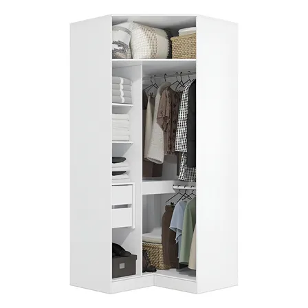 Guarda-roupa De Canto Closet Kappesberg Adapt Branco 105cm