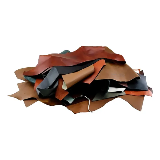 Retalho De Couro Sortido - 1kg
