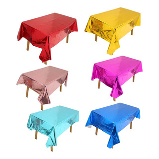 20 Mantel Metalico Desechable Rectangular Plástico Fiesta 20 Mantel Metalico Desechable Rectangular Plástico Fiesta