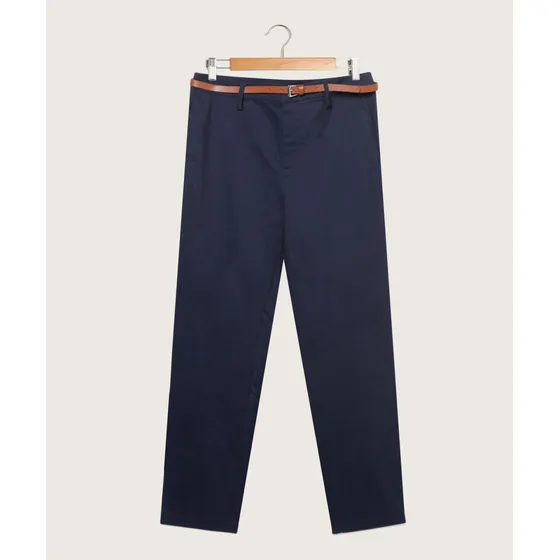 Pantalon Mujer Patprimo Chino Azul Algodón 30071623-51446