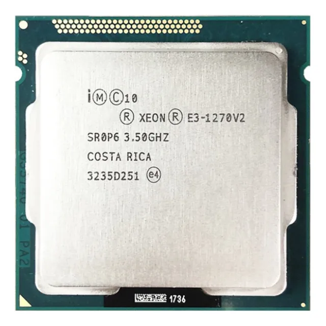 Xeon E3-1270 V2  Sr0p6 Lga 1155 Quad Core Cpu Processor 8m