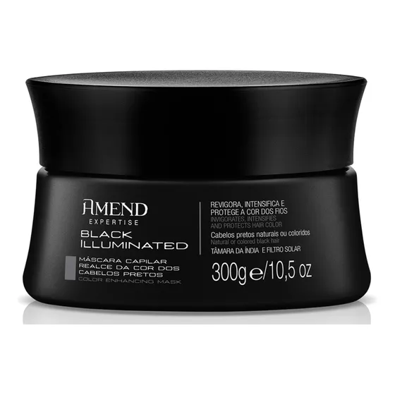 Amend Expertise Mascara Realce Da Cor Black Illuminated 300g