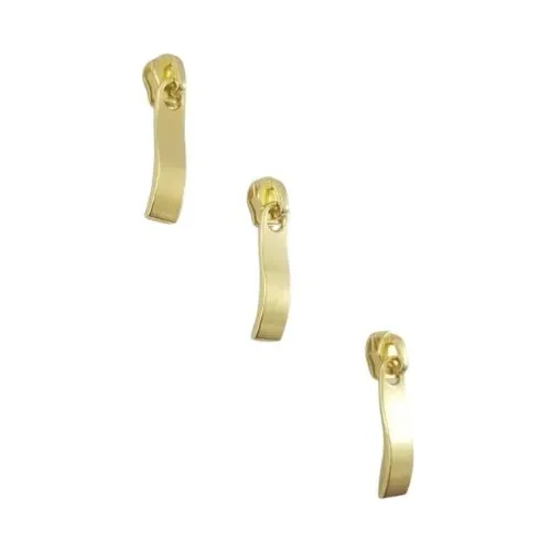25 Unids. Cursor Para Zíper N°5 Modelo Ondulado Latonado