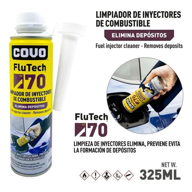 Limpiador De Inyectores Flutech 70 X 325 Ml Covo