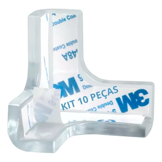 Vittak Kit 10 Protetor Quina Bebê Idoso Mesa Canto Móveis De Canto
