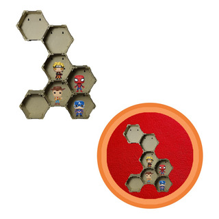 Repisas Hexagonales Flotantes Armables 7 Piezas Mdf 3 Mm Repisas Hexagonales Flotantes Armables 7 Piezas Mdf 3 Mm