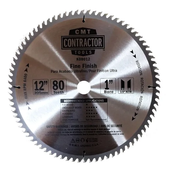 C M T - Sierra Circular Contractor (305mm X 25.4mm X 80z)