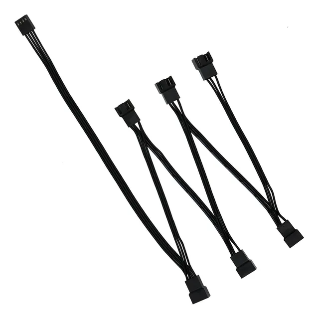 Hub Pwm Fan 4/3 Pin Cable Splitter Adapter Pc Cooling 1-6 Ví