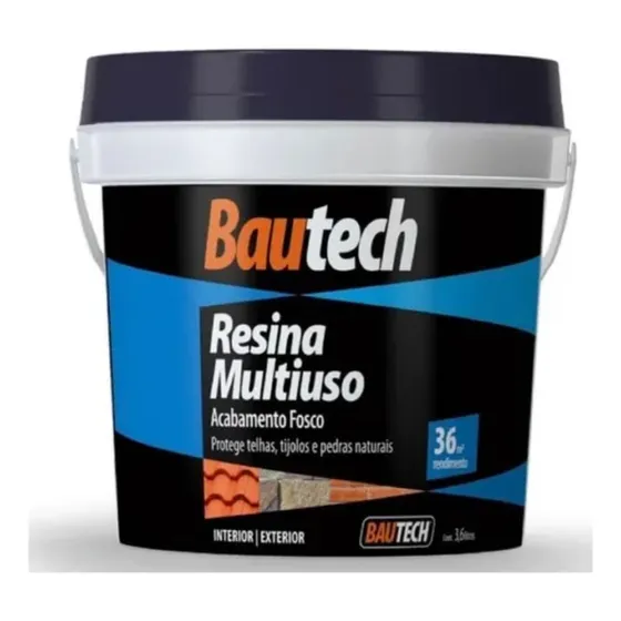 Resina Acrílica Bautech Fosca Incolor 3,6lts Acabamento Fosco