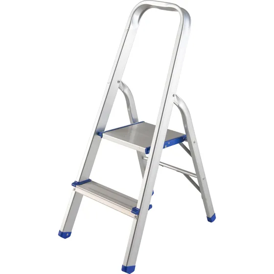 Escalera Plegables Tipo Taburete De Aluminio Con 2 Peldaños 