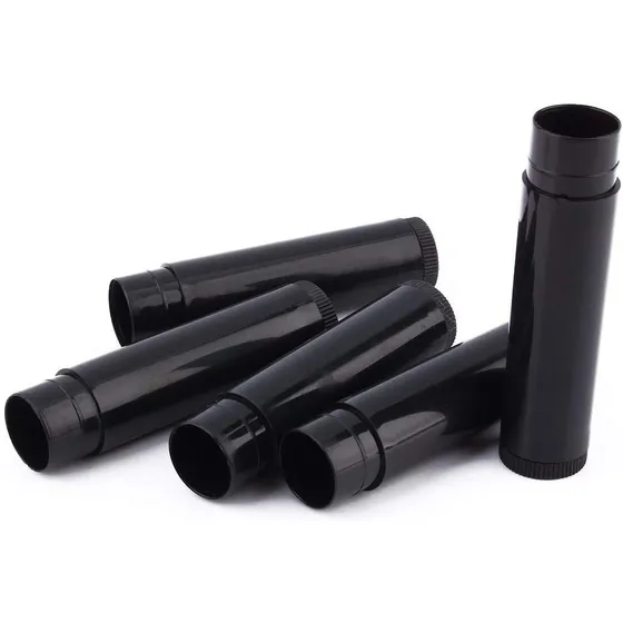 Tubo Envase Balsamo Labial Vacio. 750 Pzs Negro